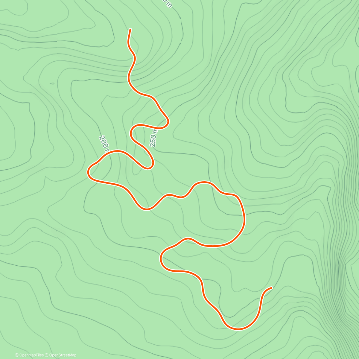 Map of the activity, Zwift - Titan's Run in Watopia