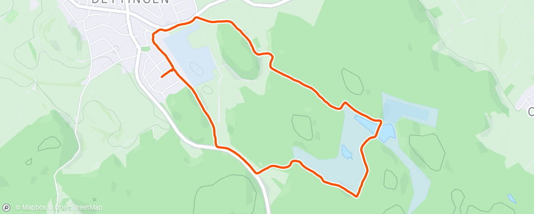 Map of the activity, Abendwanderung