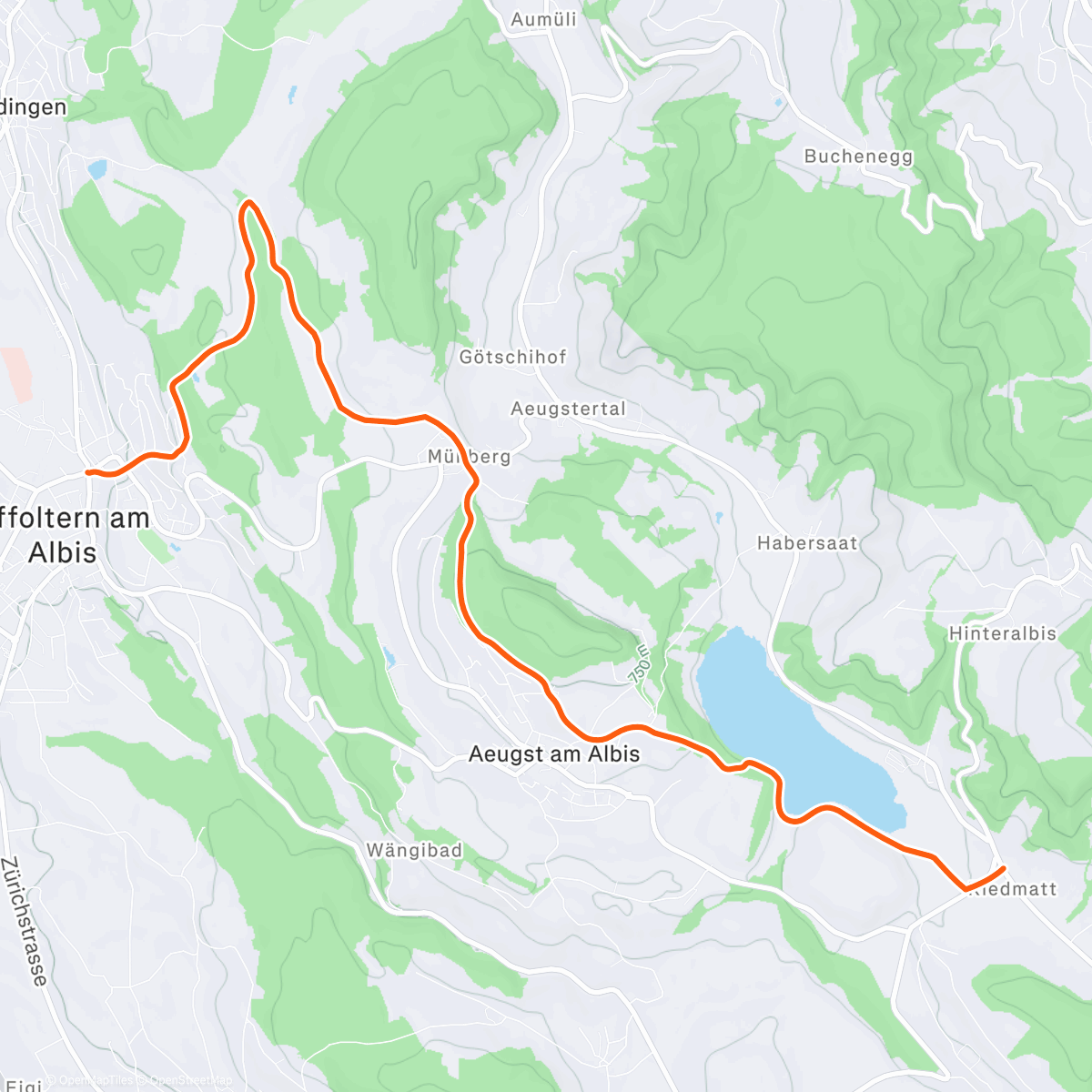 Map of the activity, Cold Plunge dann Ämtlerweg #4.5°C ❄️