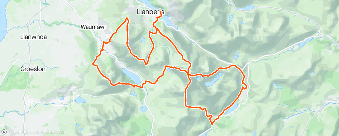 Mappa dell'attività Ultra Trail Snowdonia UTS50 - 23rd overall / 5th age group 👴🏻
