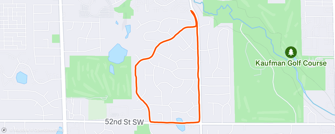 Map of the activity, Hot Run