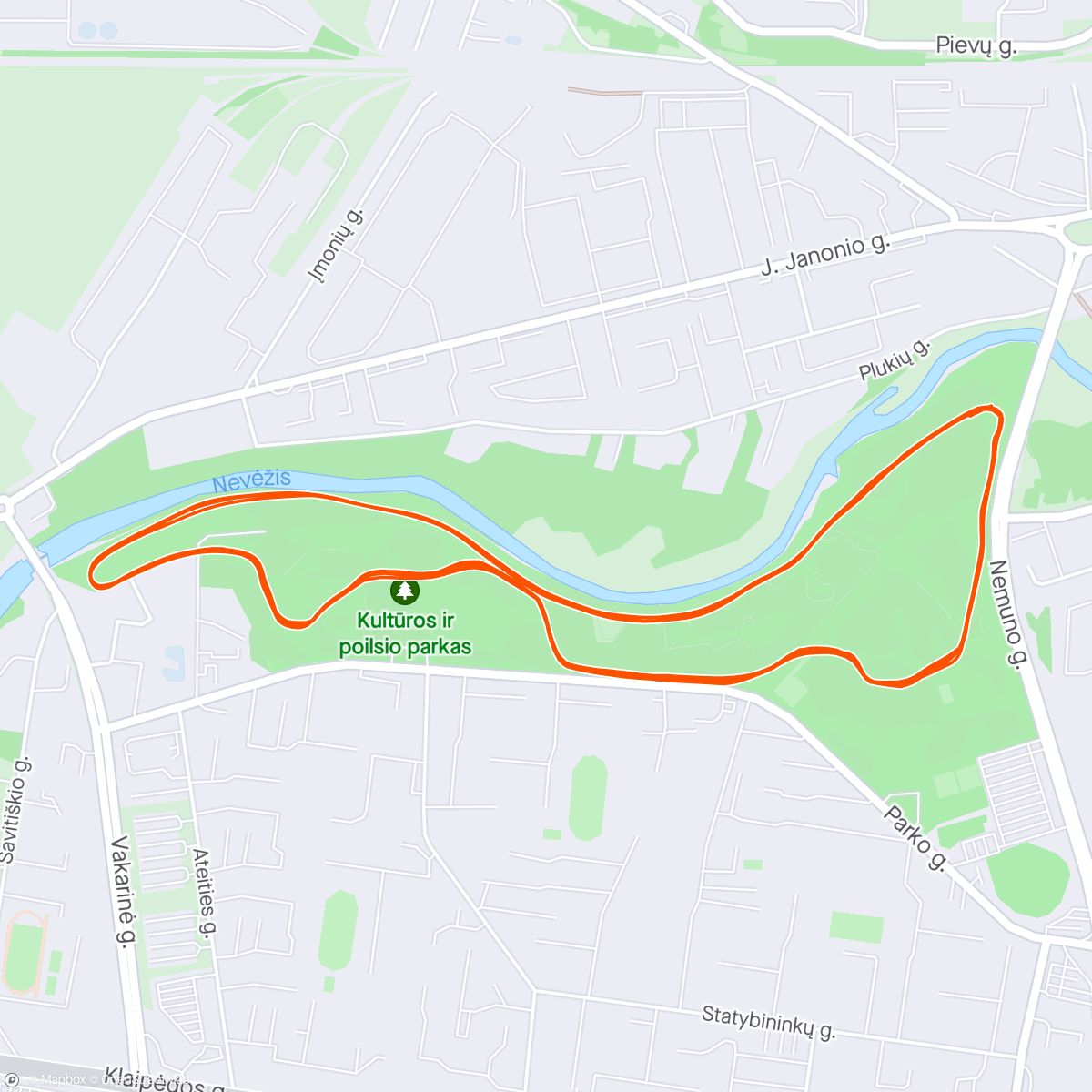 Map of the activity, Afternoon Nordic Ski skate