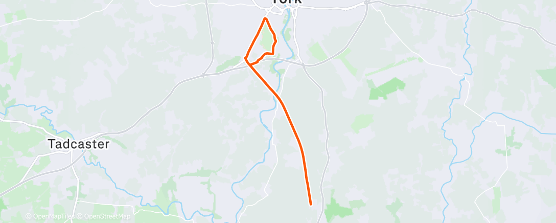 Map of the activity, Morning Run