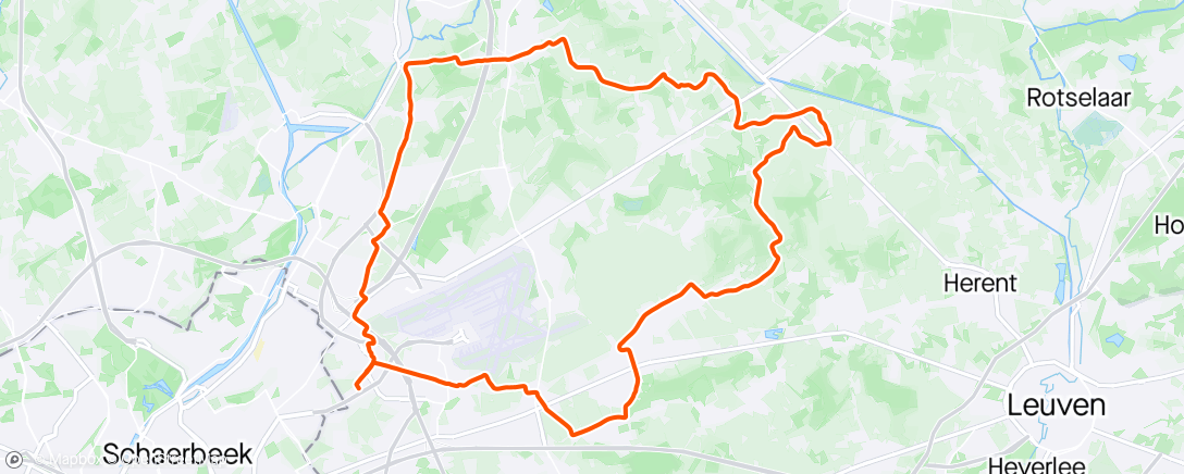 Map of the activity, Afterwork spin