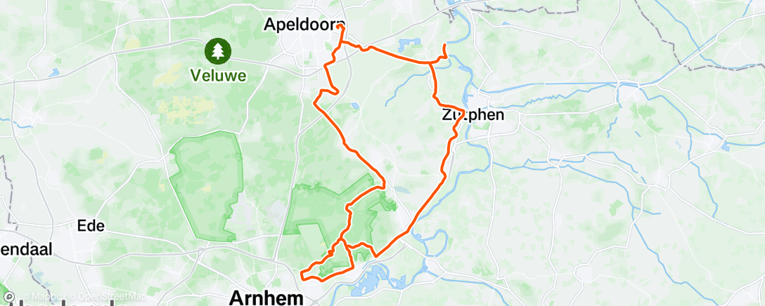 Map of the activity, Morning Ride