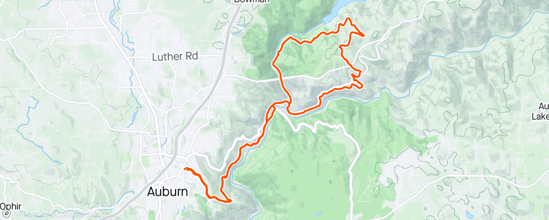 Map of the activity, UTMB Canyons