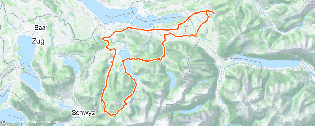 Map of the activity, Ibergeregg „abkürzig“