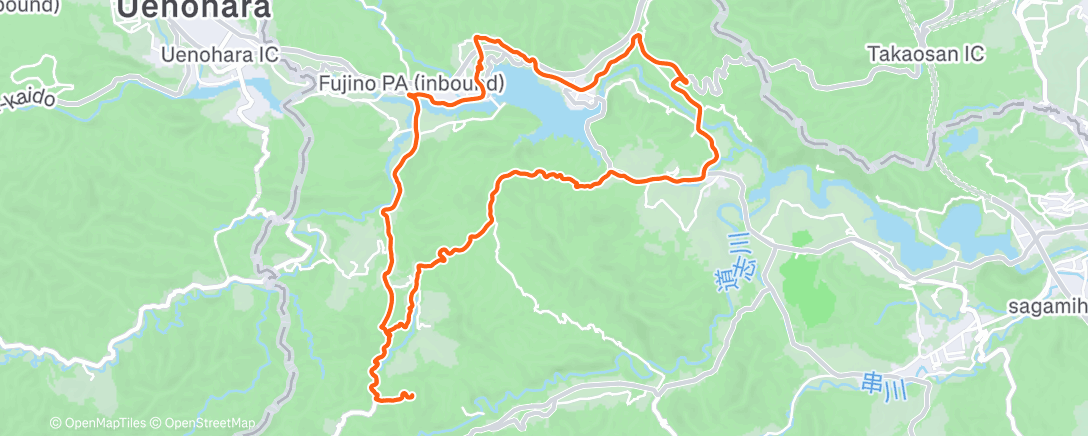 Map of the activity, ランチタイム ライド