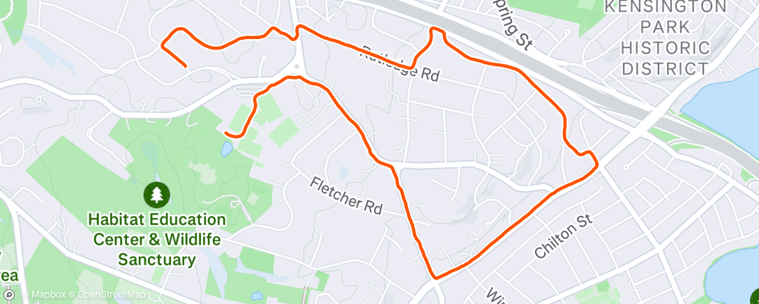 Map of the activity, Morning Run
