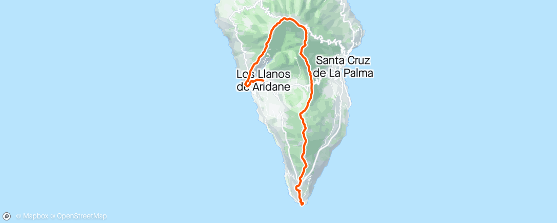 Map of the activity, Quinta Transvulcania 💪🥳