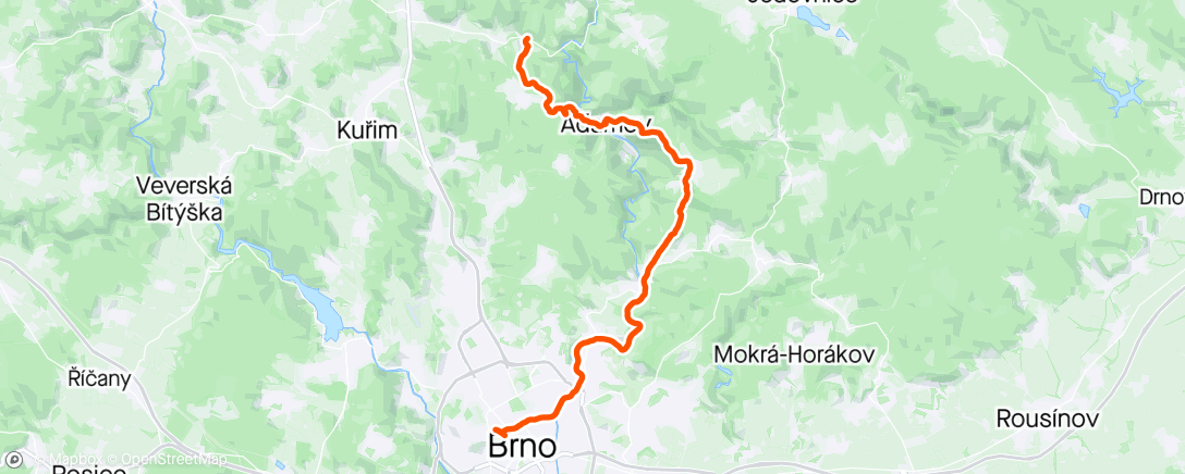 Map of the activity, Sobotní long