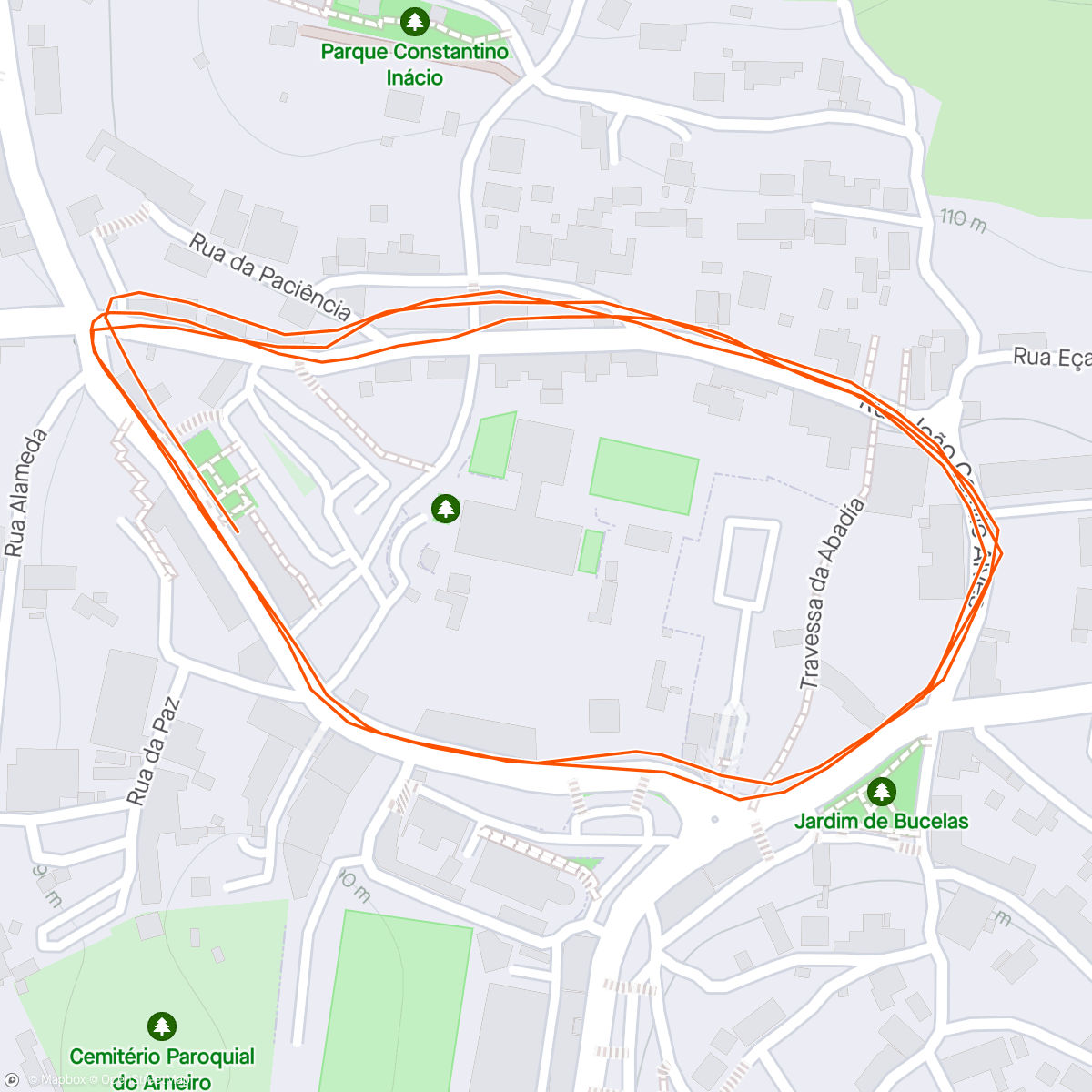 Map of the activity, Segunda corrida da Liberdade Raull Caetano