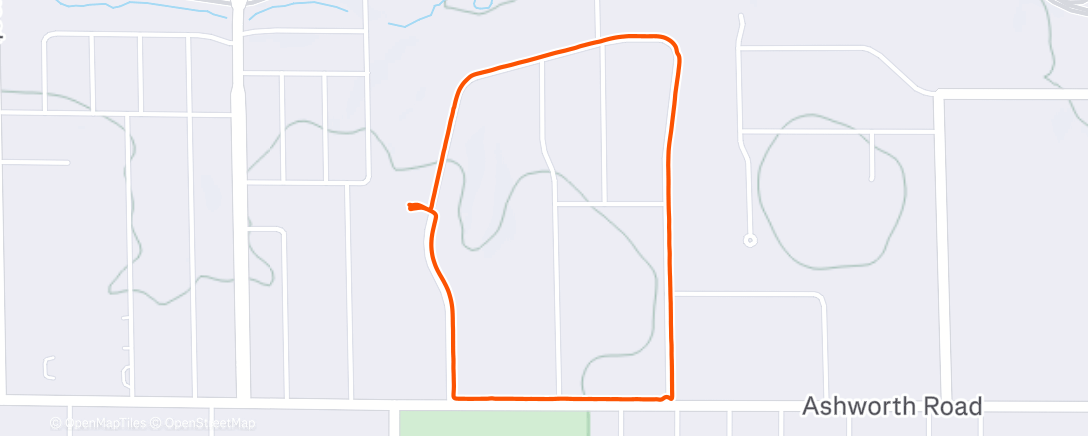 Map of the activity, Morning Walk