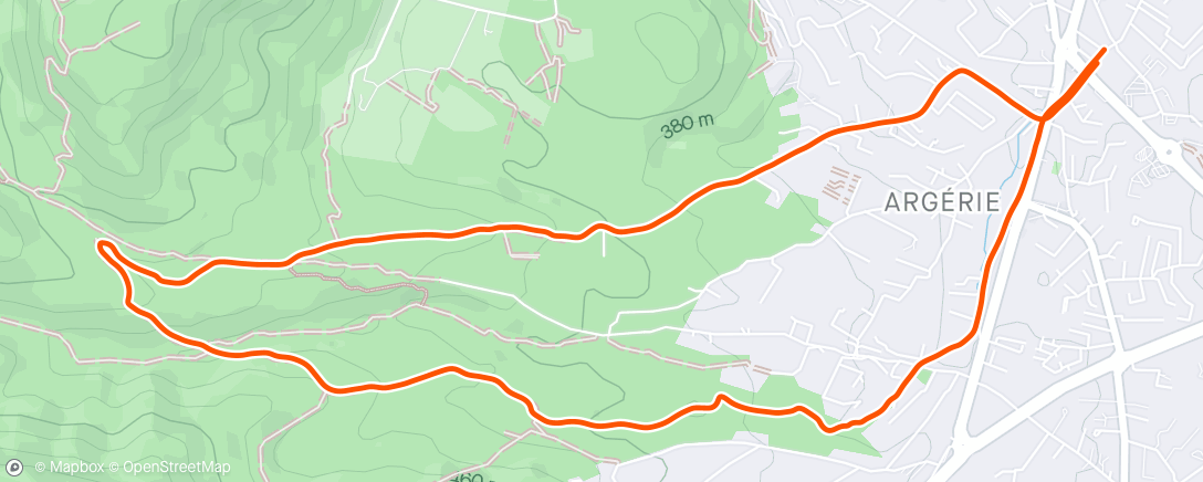 Mappa dell'attività Evening Trail Run