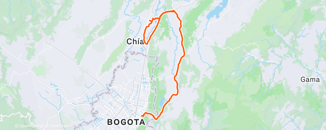 Map of the activity, 2h gym y 4h bici con sprints a alta cadencia 😮‍💨😮‍💨