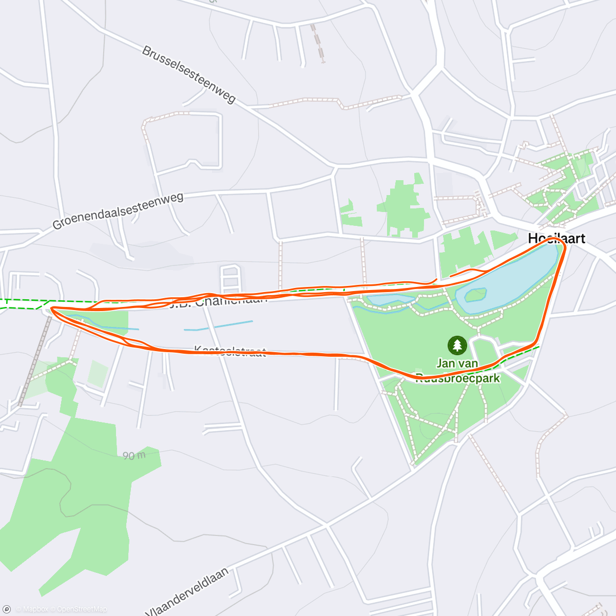 Map of the activity, DAY 10 of Training for Marathon Des Sables