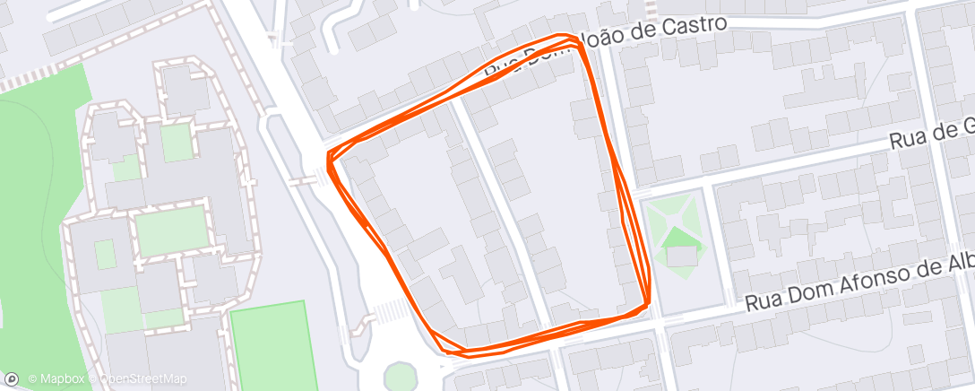Map of the activity, Milha Quinta da Lomba
