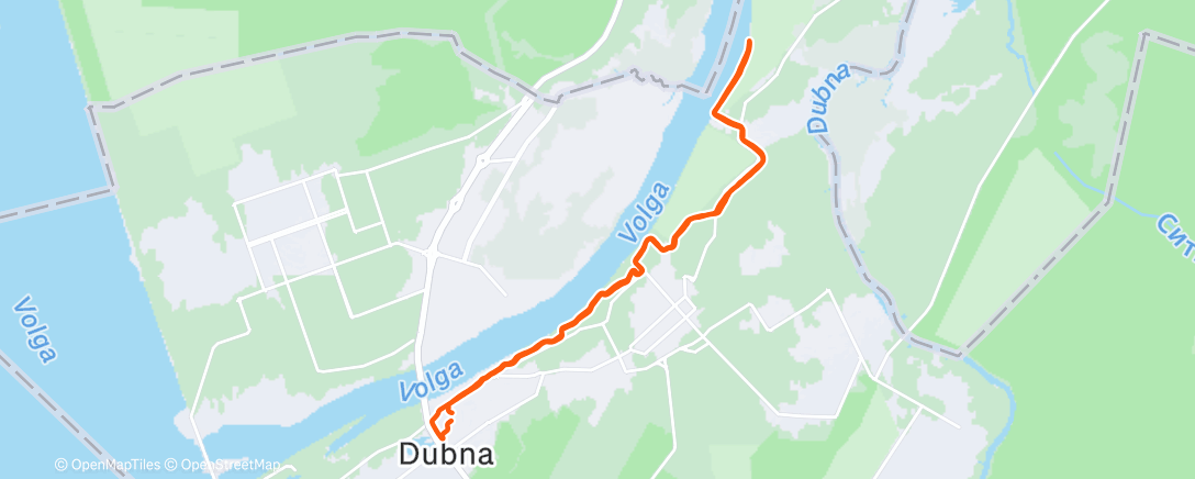 Map of the activity, Morning Run ❄️❄️❄️