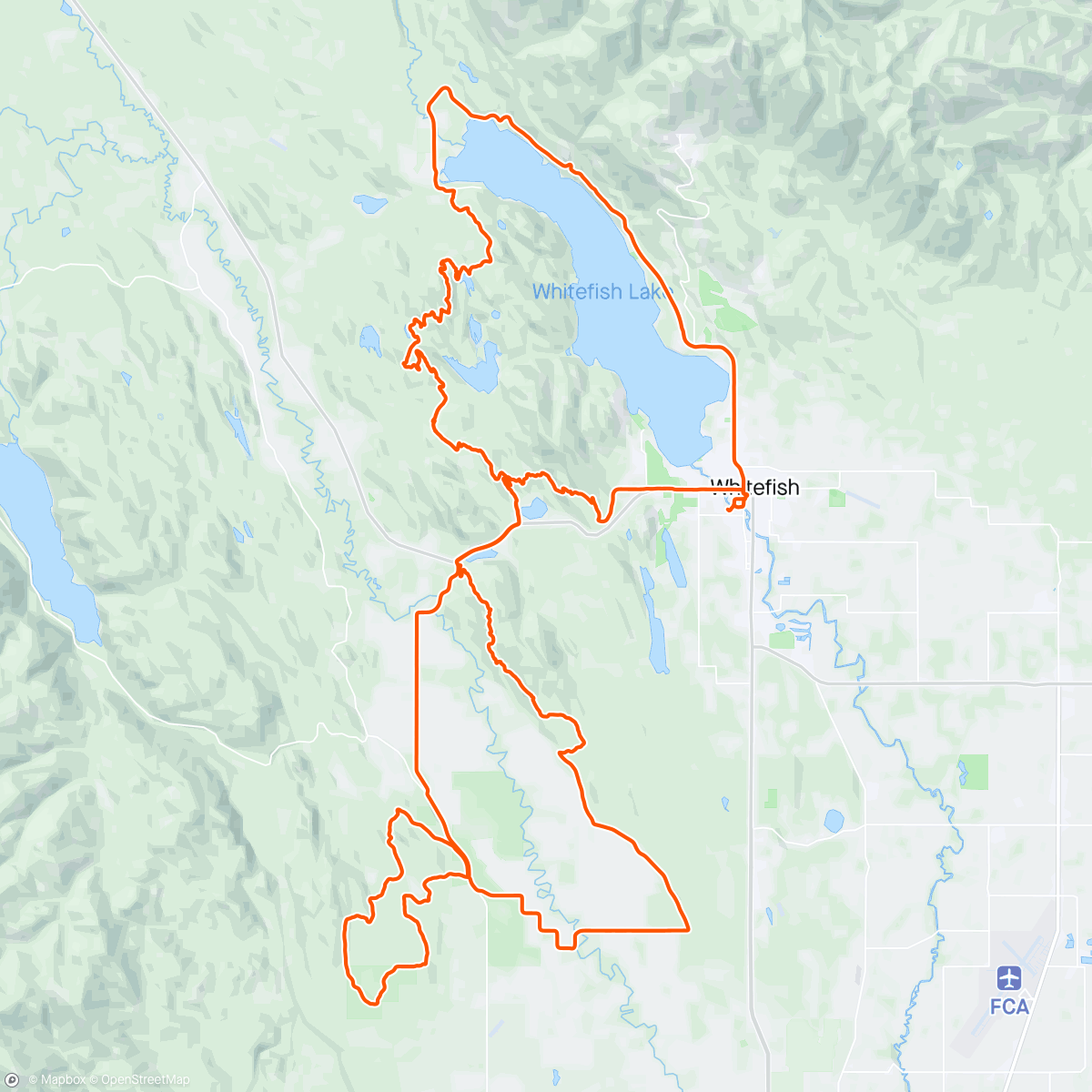 Map of the activity, Tour De Trails