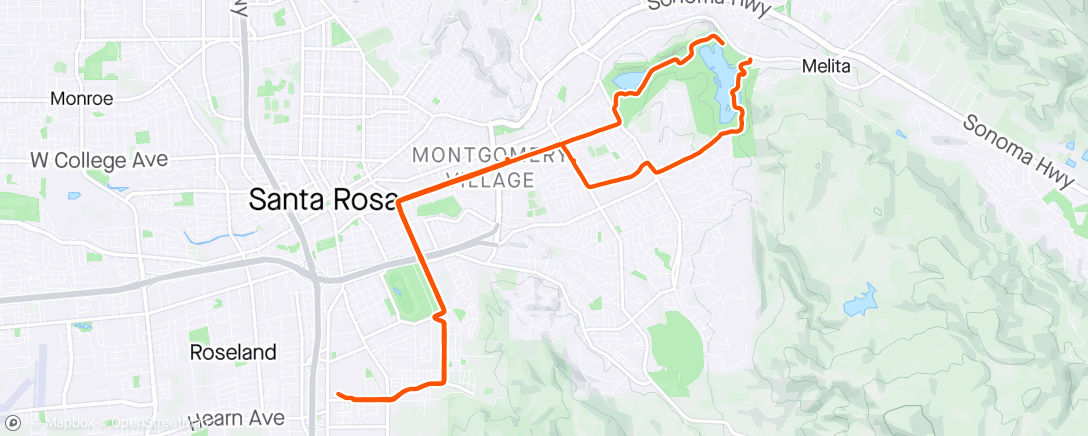 Map of the activity, The new bike lane on Sonoma is 🥰