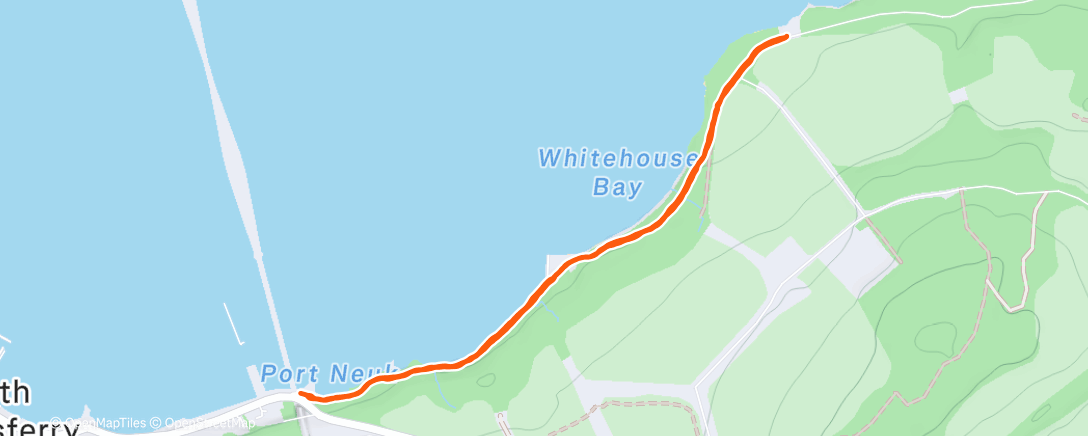 Map of the activity, Lunch Walk