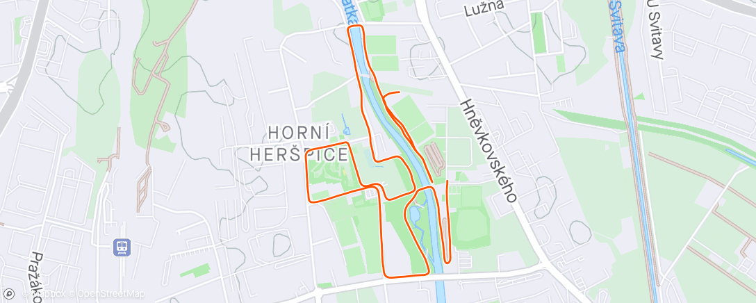 Kaart van de activiteit “Night run 2024 - týmy s Riškou🥇”