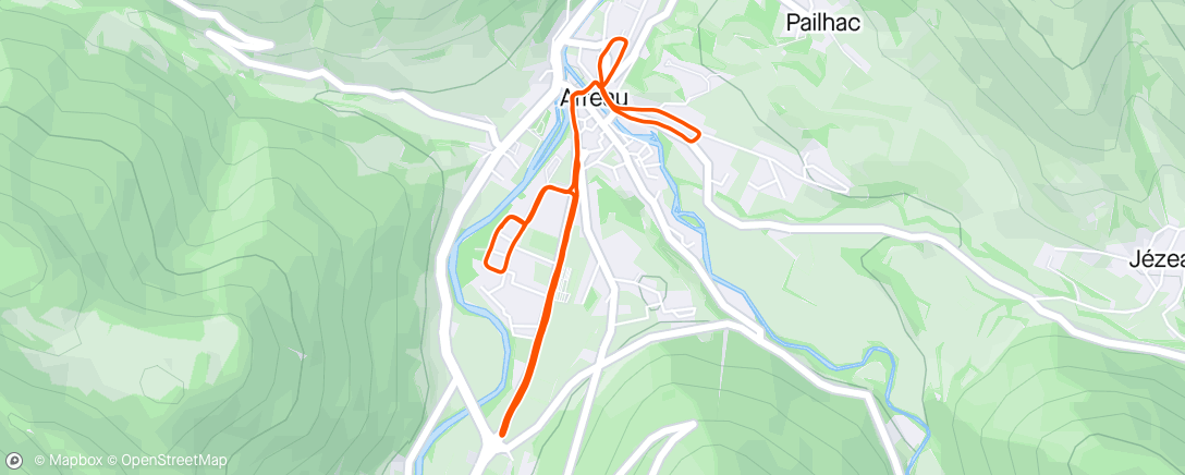 Kaart van de activiteit “Course à pied dans l'après-midi”