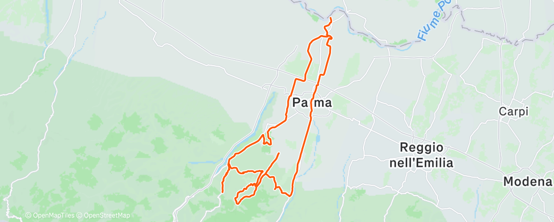 Map of the activity, Morning Ride