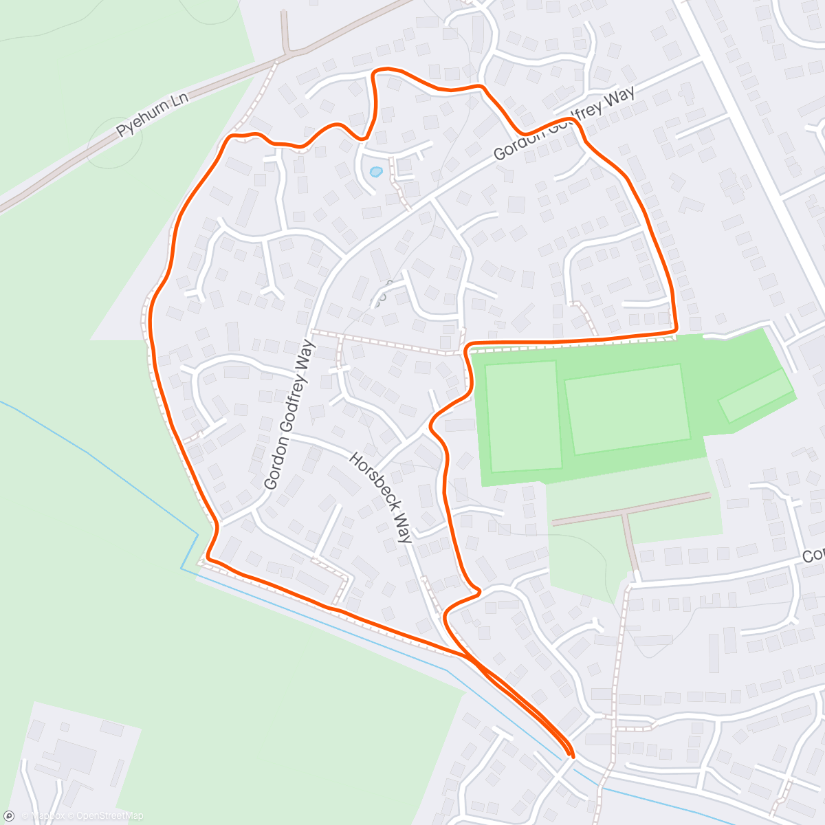 Map of the activity, Mini-Dent bike / scooter ride
