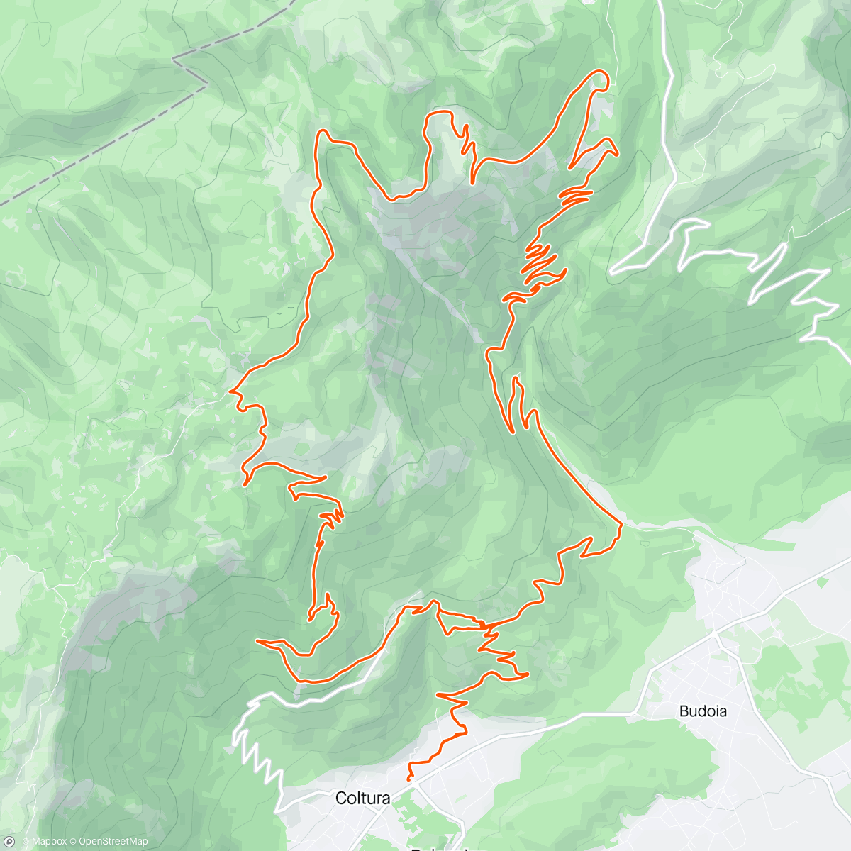 Mapa da atividade, Mezzomonte, Piancavallo, Mezzomonte
