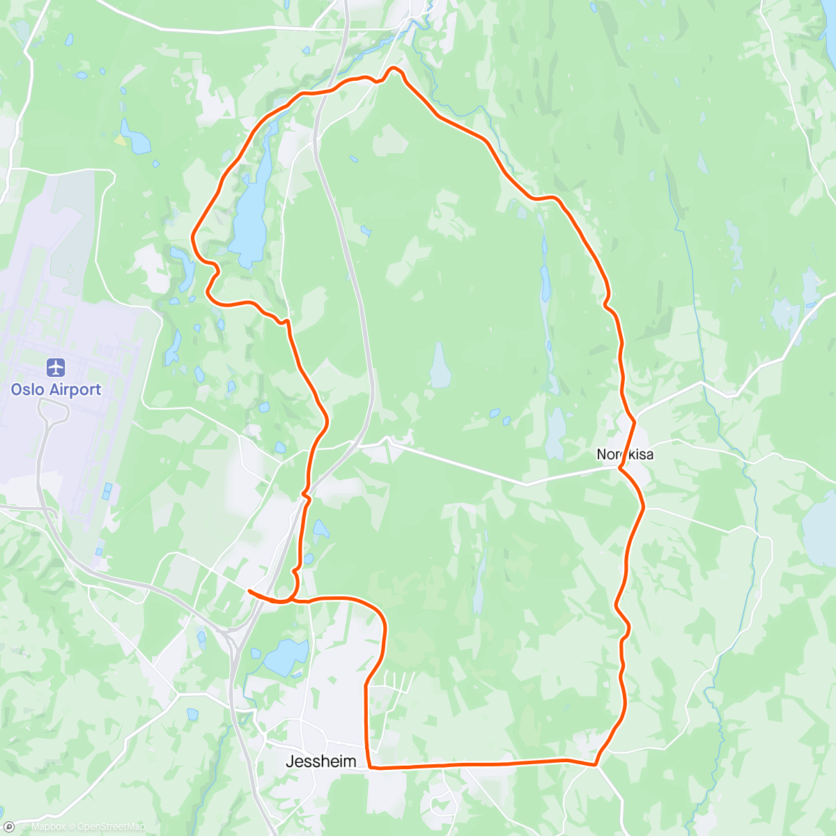Map of the activity, Romerike rundt