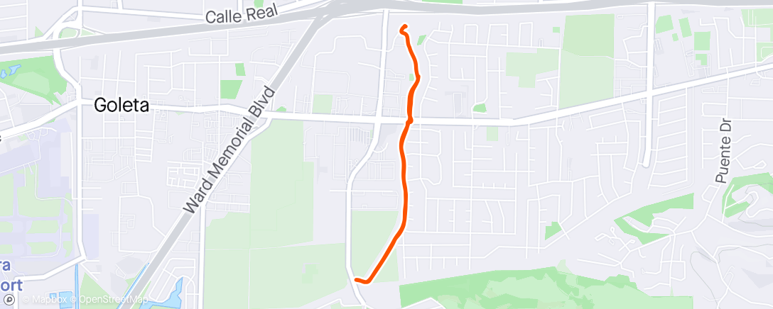 Map of the activity, Morning Walk