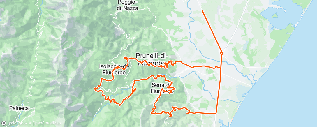 Map of the activity, Sortie vélo le matin