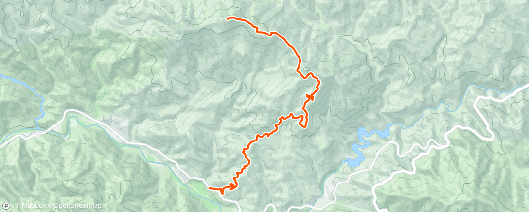 Map of the activity, Condor Peak - Up