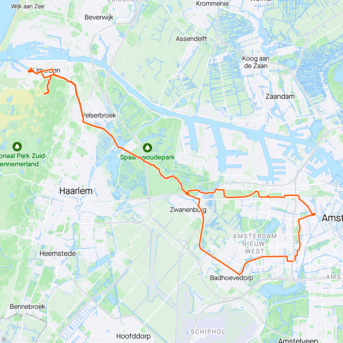 「Naar de visafslag」活動的地圖