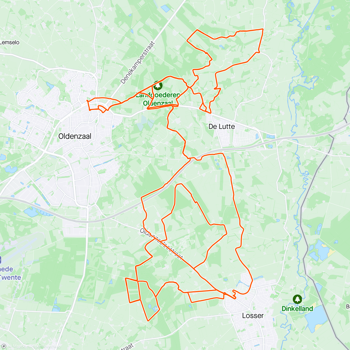 Map of the activity, Maandagrondje