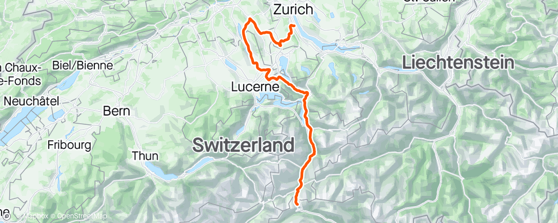 Map of the activity, Tour de Suisse-Stage 4