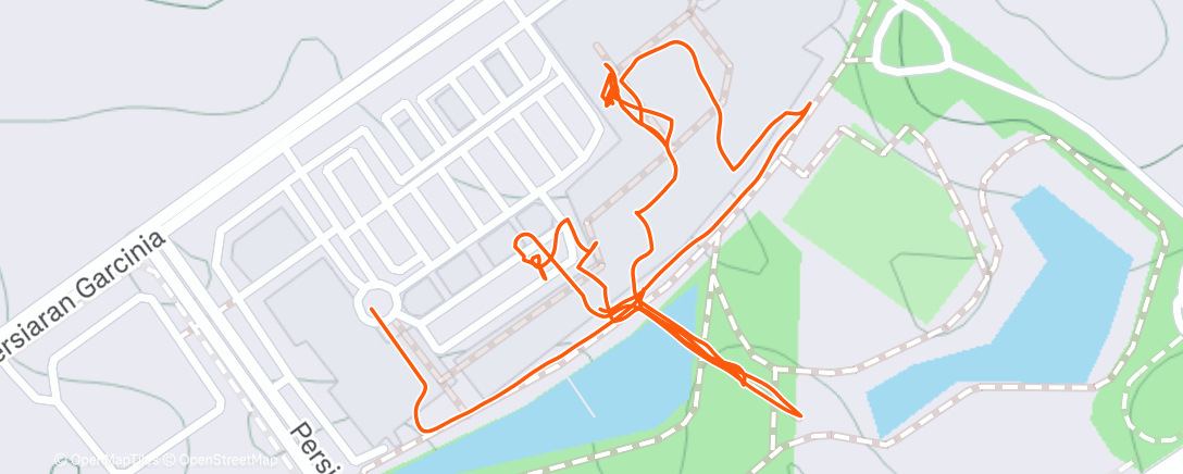 Map of the activity, Evening Walk