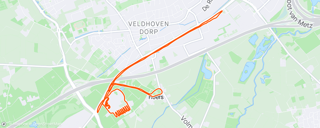 Kaart van de activiteit “12km Netherland Run”