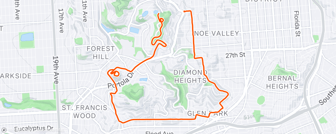 Карта физической активности (Morning Run)