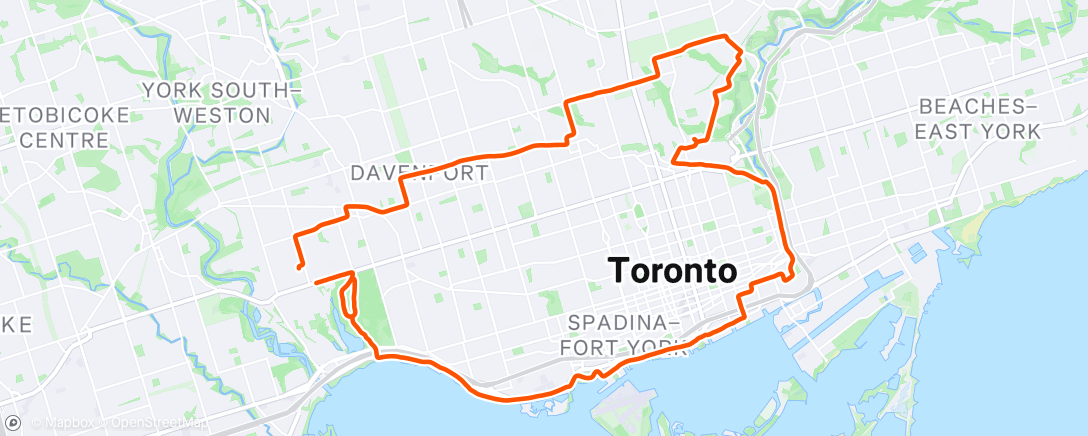 Map of the activity, Morning Ride