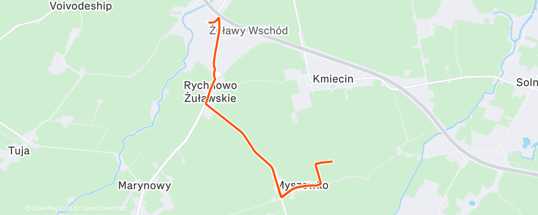 Map of the activity, Morning Ride