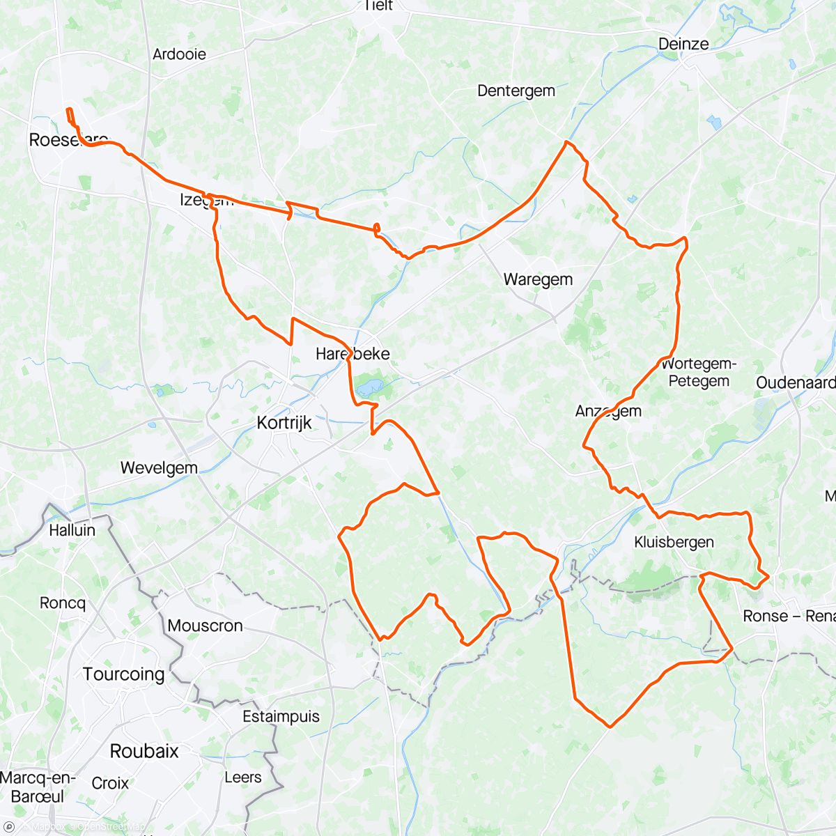 Mapa da atividade, Vélocyclist woensdag rit 

Samen uit …. Samen thuis 🍀🫶🏻