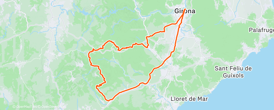 Mappa dell'attività Morning Ride