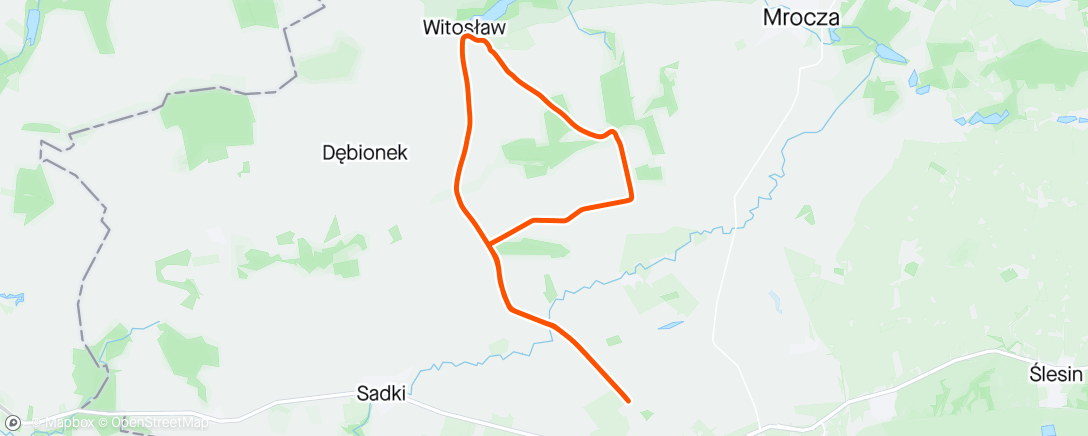 Map of the activity, Popołudniowy przejazd