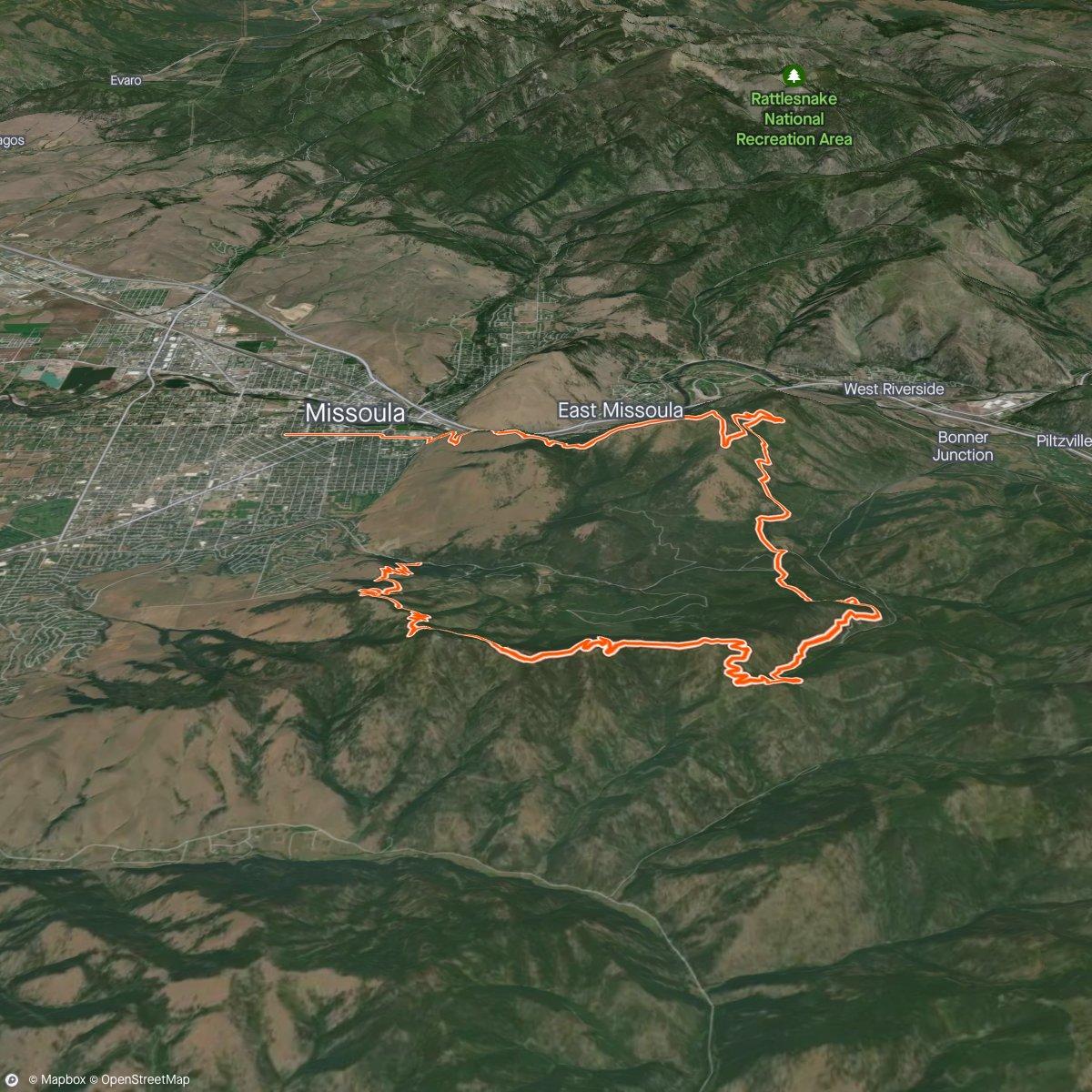 Map of the activity, I ate this whole deer