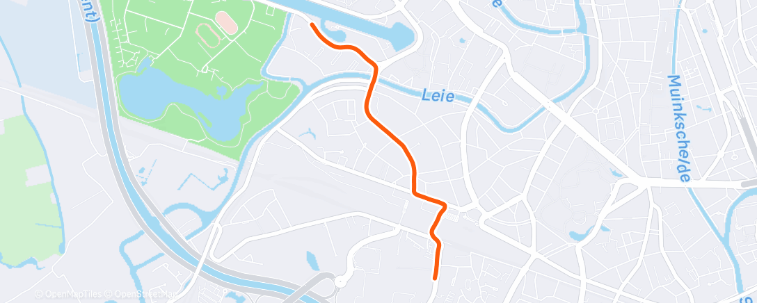 Mapa de la actividad (Morning Run)