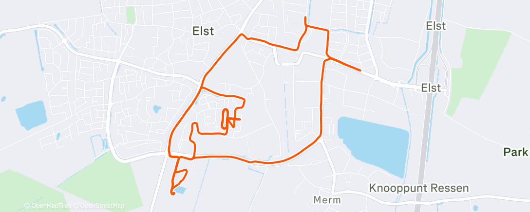 Map of the activity, Just another Tuesday