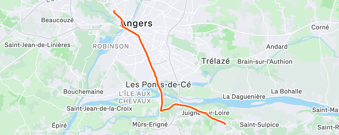 Map of the activity, 2025-12-27Ride