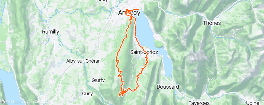 Map of the activity, Annecy day 3
